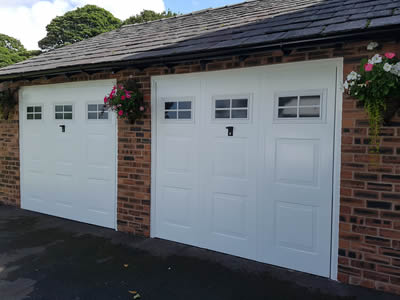 side hinged garage door