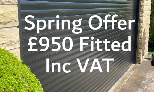 roller garage doors from £950 fitted